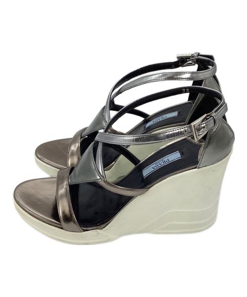 PRADA（プラダ）PRADA (プラダ) ミュール ホワイト サイズ:38の古着・服飾アイテム