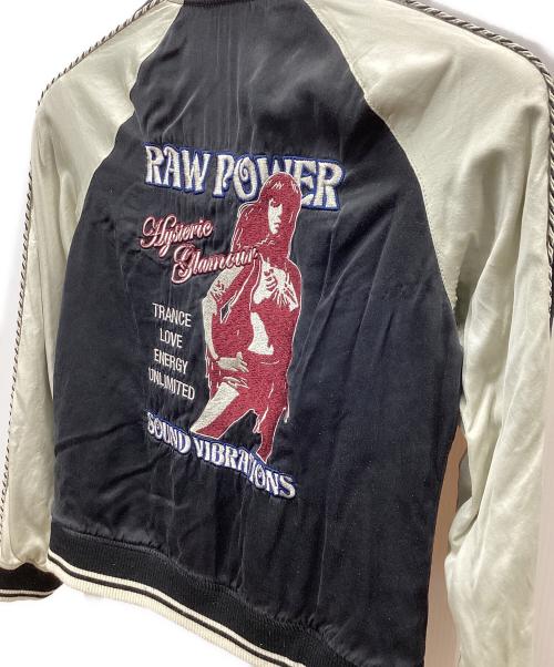 HG（エイチジー）HG (エイチジー) ヒスガール リバーシブルスカジャン ベージュ×ブラック サイズ:freeの古着・服飾アイテム