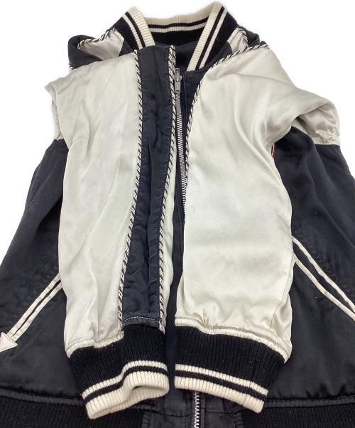 HG（エイチジー）HG (エイチジー) ヒスガール リバーシブルスカジャン ベージュ×ブラック サイズ:freeの古着・服飾アイテム