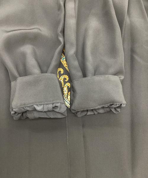 ETRO（エトロ）ETRO (エトロ) 長袖シルクシャツ ブラック サイズ:40の古着・服飾アイテム