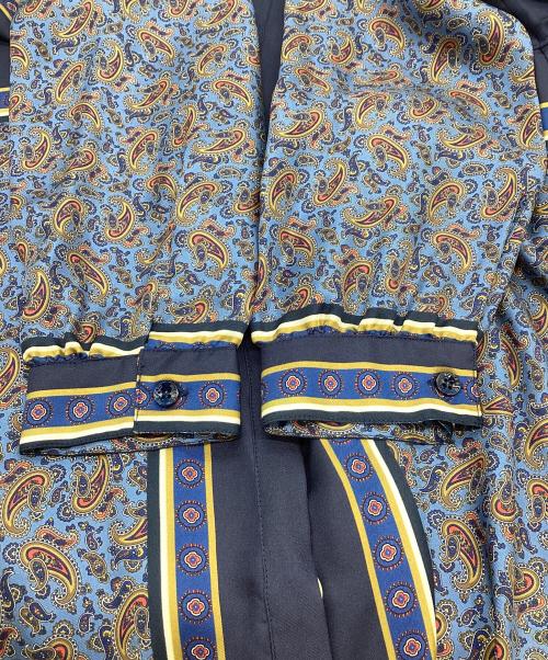 ETRO（エトロ）ETRO (エトロ) 長袖シルクシャツ ブルー サイズ:42の古着・服飾アイテム
