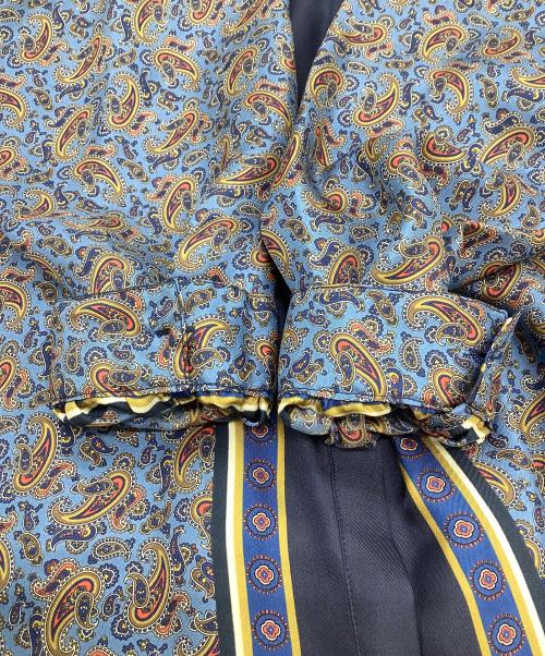 ETRO（エトロ）ETRO (エトロ) 長袖シルクシャツ ブルー サイズ:42の古着・服飾アイテム