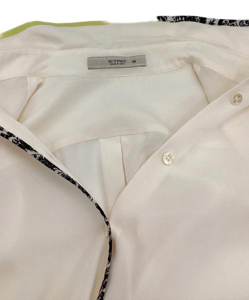 ETRO（エトロ）ETRO (エトロ) 長袖シルクシャツ アイボリー サイズ:38の古着・服飾アイテム