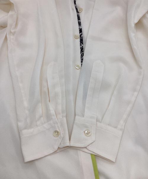 ETRO（エトロ）ETRO (エトロ) 長袖シルクシャツ アイボリー サイズ:38の古着・服飾アイテム