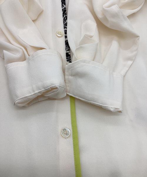 ETRO（エトロ）ETRO (エトロ) 長袖シルクシャツ アイボリー サイズ:38の古着・服飾アイテム