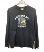 A BATHING APEア ベイシング エイプ）の古着「長袖カットソー」｜ブラック