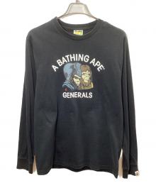 A BATHING APE（ア ベイシング エイプ）の古着「長袖カットソー」｜ブラック