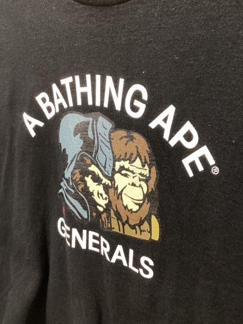 A BATHING APE（ア ベイシング エイプ）A BATHING APE (ア ベイシング エイプ) 長袖カットソー ブラック サイズ:Lの古着・服飾アイテム