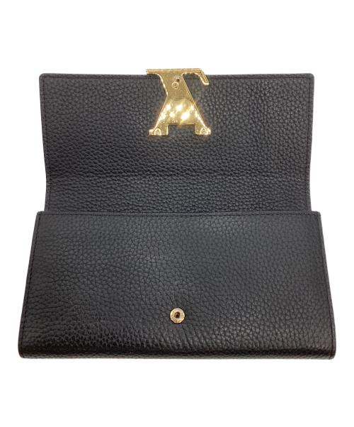 LOUIS VUITTON（ルイ ヴィトン）LOUIS VUITTON (ルイ ヴィトン) ポルトフォイユ・カプシーヌ　トリヨンレザー ブラックの古着・服飾アイテム