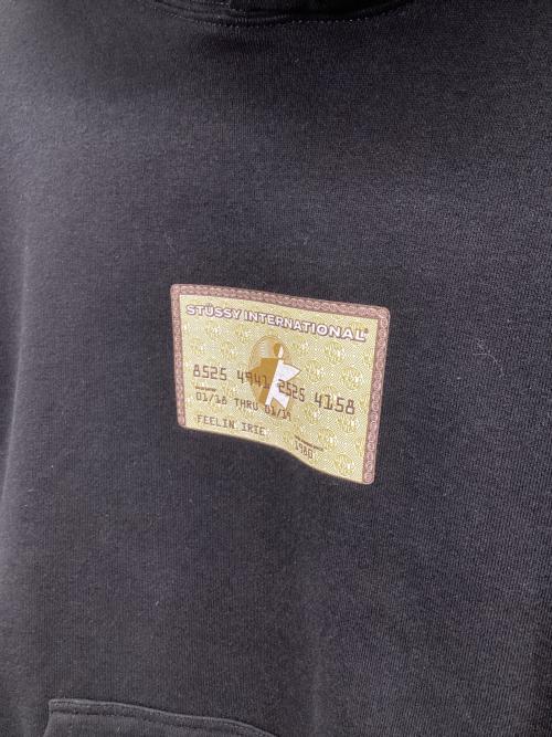 stussy（ステューシー）stussy (ステューシー) プルオーバーパーカー ブラック サイズ:Sの古着・服飾アイテム