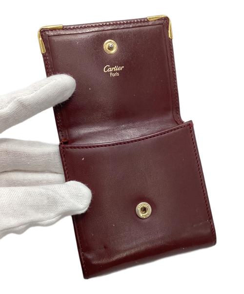 Cartier（カルティエ）Cartier (カルティエ) マストライン　コインケース ボルドーの古着・服飾アイテム
