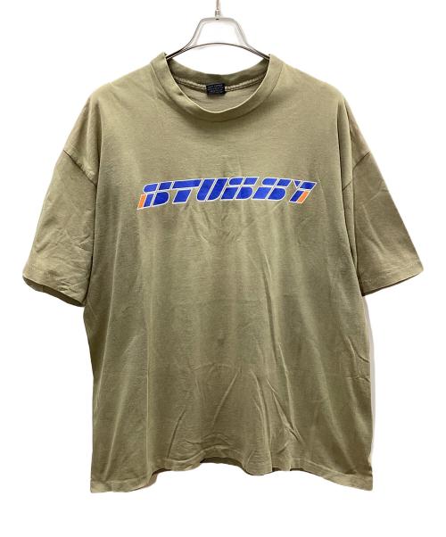 stussy（ステューシー）stussy (ステューシー) 半袖カットソー ベージュ サイズ:XXLの古着・服飾アイテム
