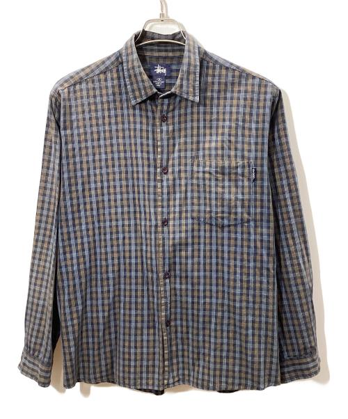 stussy（ステューシー）stussy (ステューシー) 長袖シャツ マルチカラー サイズ:Mの古着・服飾アイテム