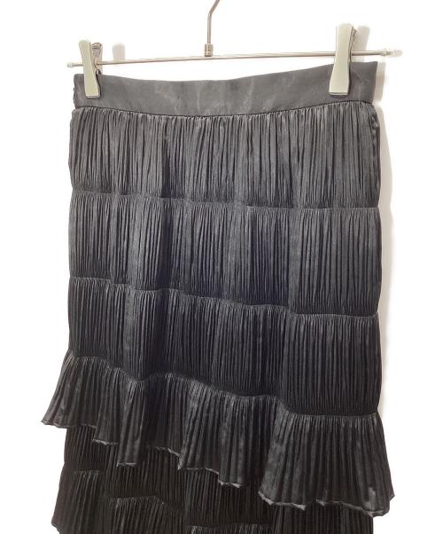 Pinky & Dianne（ピンキーアンドダイアン）Pinky & Dianne (ピンキーアンドダイアン) ティアードロングスカート ブラック サイズ:36の古着・服飾アイテム