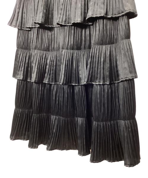 Pinky & Dianne（ピンキーアンドダイアン）Pinky & Dianne (ピンキーアンドダイアン) ティアードロングスカート ブラック サイズ:36の古着・服飾アイテム