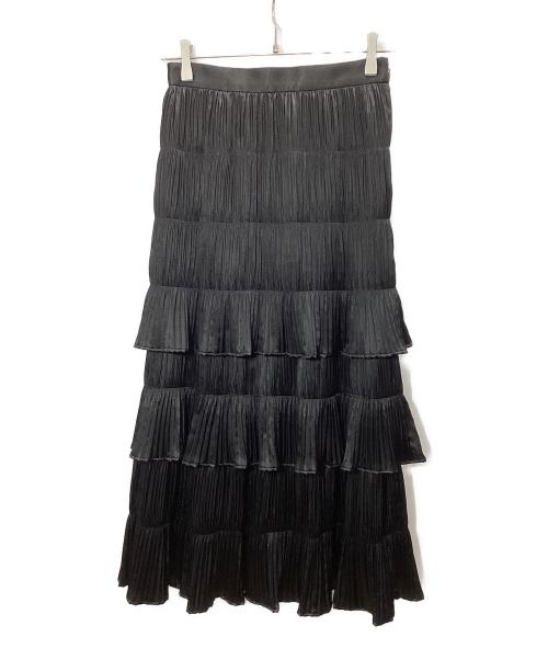 Pinky & Dianne（ピンキーアンドダイアン）Pinky & Dianne (ピンキーアンドダイアン) ティアードロングスカート ブラック サイズ:36の古着・服飾アイテム