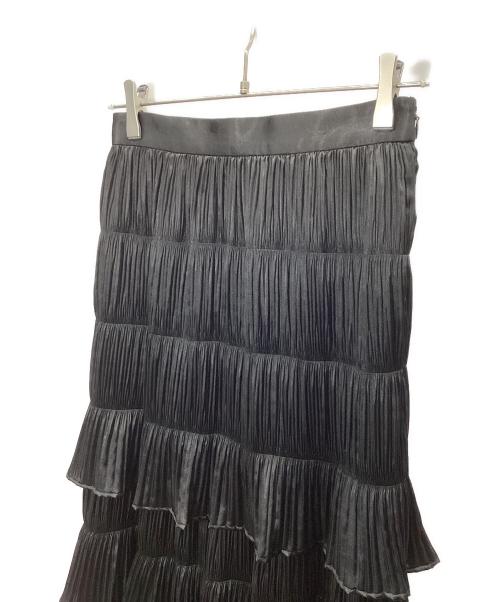 Pinky & Dianne（ピンキーアンドダイアン）Pinky & Dianne (ピンキーアンドダイアン) ティアードロングスカート ブラック サイズ:36の古着・服飾アイテム