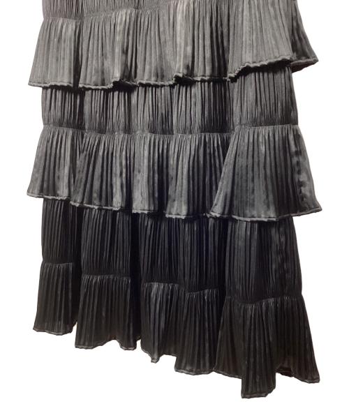Pinky & Dianne（ピンキーアンドダイアン）Pinky & Dianne (ピンキーアンドダイアン) ティアードロングスカート ブラック サイズ:36の古着・服飾アイテム