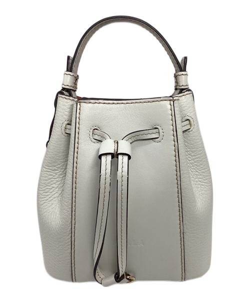 FURLA（フルラ）FURLA (フルラ) MIASTELLA(ミアステラ) バケットバッグ ホワイトの古着・服飾アイテム