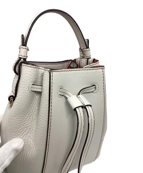 FURLA（フルラ）FURLA (フルラ) MIASTELLA(ミアステラ) バケットバッグ ホワイトの古着・服飾アイテム