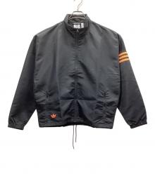 adidas Originals（アディダスオリジナル）の古着「ナイロンジャケット」｜ブラック×オレンジ