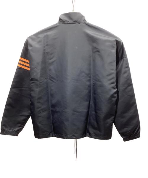 adidas Originals（アディダスオリジナル）adidas Originals (アディダスオリジナル) ナイロンジャケット ブラック×オレンジ サイズ:Mの古着・服飾アイテム