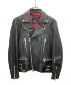 JACKROSEジャックローズ）の古着「ダブルライダースジャケット」｜ブラック