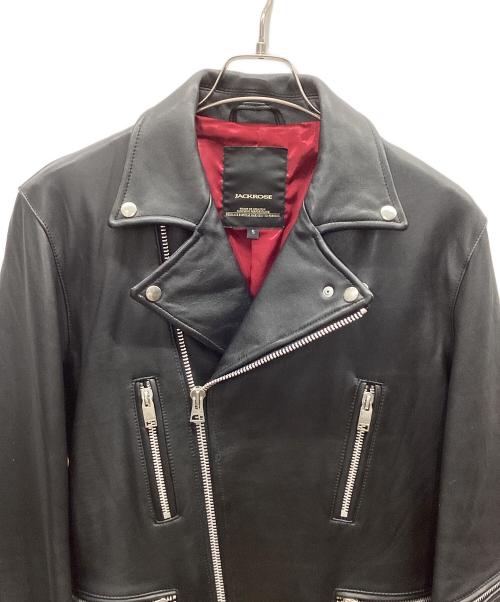 JACKROSE（ジャックローズ）JACKROSE (ジャックローズ) ダブルライダースジャケット ブラック サイズ:5の古着・服飾アイテム