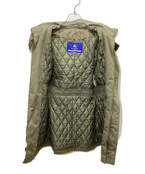 BURBERRY BLUE LABEL（バーバリーロンドンブルーレーベル）BURBERRY BLUE LABEL (バーバリーロンドンブルーレーベル) モッズコート オリーブ サイズ:38の古着・服飾アイテム