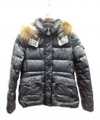 BURBERRY BLUE LABELバーバリーロンドンブルーレーベル）の古着「ダウンジャケット」｜ブラック