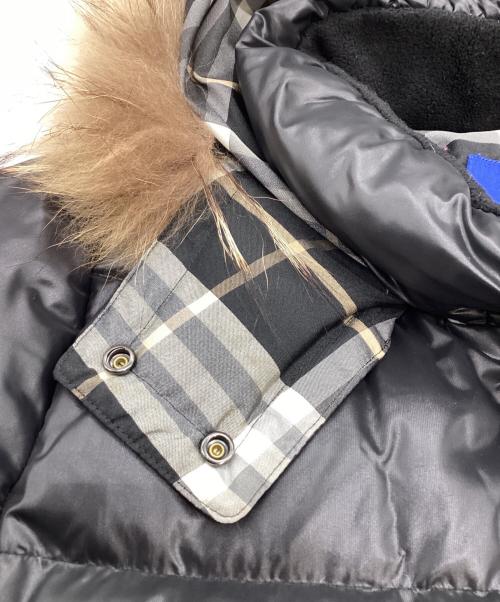 BURBERRY BLUE LABEL（バーバリーロンドンブルーレーベル）BURBERRY BLUE LABEL (バーバリーロンドンブルーレーベル) ダウンジャケット ブラック サイズ:38の古着・服飾アイテム