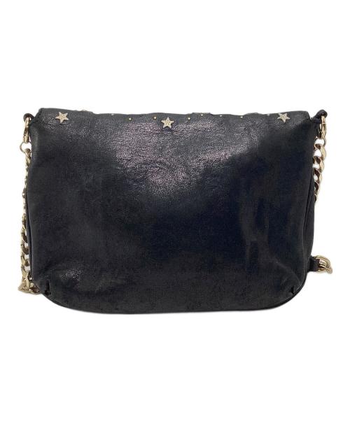 JIMMY CHOO（ジミーチュウ）JIMMY CHOO (ジミーチュウ) ゾディアック ショルダーバッグ ブラックの古着・服飾アイテム