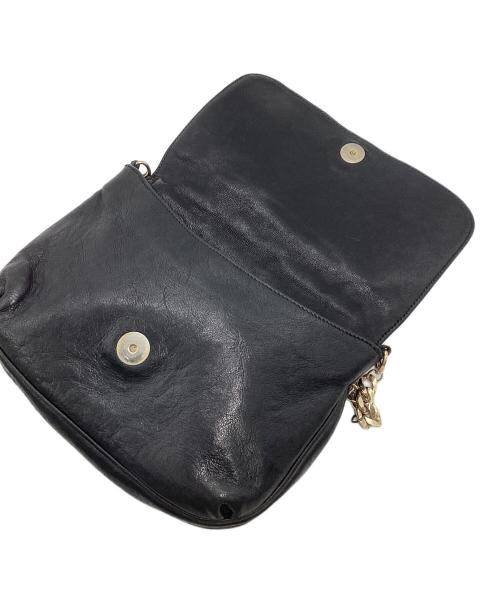 JIMMY CHOO（ジミーチュウ）JIMMY CHOO (ジミーチュウ) ゾディアック ショルダーバッグ ブラックの古着・服飾アイテム