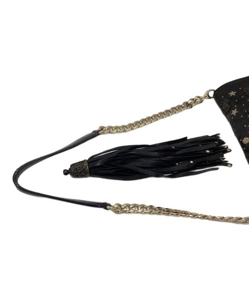 JIMMY CHOO（ジミーチュウ）JIMMY CHOO (ジミーチュウ) ゾディアック ショルダーバッグ ブラックの古着・服飾アイテム