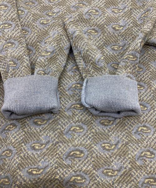 GIORGIO ARMANI（ジョルジョアルマーニ）GIORGIO ARMANI (ジョルジョアルマーニ) ニット グリーン×ブルー サイズ:48の古着・服飾アイテム