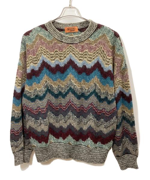 MISSONI UOMO（ミッソーニウオモ）MISSONI UOMO (ミッソーニウオモ) 厚手ニット マルチカラー サイズ:Ｌの古着・服飾アイテム