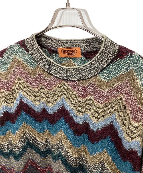 MISSONI UOMO（ミッソーニウオモ）MISSONI UOMO (ミッソーニウオモ) 厚手ニット マルチカラー サイズ:Ｌの古着・服飾アイテム