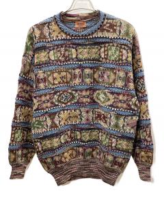 中古・古着通販】Cruciani (クルチアーニ) Vネックニット ブラウン