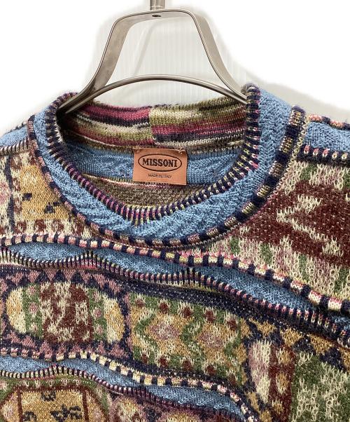 missoni（ミッソーニ）MISSONI (ミッソーニ) 厚手ニット マルチカラー サイズ:42の古着・服飾アイテム