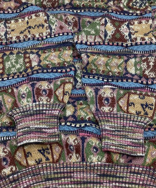missoni（ミッソーニ）MISSONI (ミッソーニ) 厚手ニット マルチカラー サイズ:42の古着・服飾アイテム