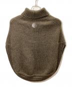 GUCCIグッチ）の古着「ニットポンチョ」｜ブラウン