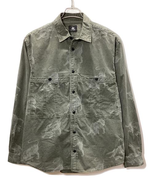 PAUL SMITH（ポールスミス）Paul Smith (ポールスミス) SUGIDOE カジュアルシャツ オリーブ サイズ:Lの古着・服飾アイテム