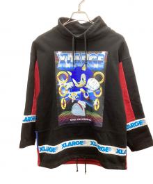 X-LARGE（エクストララージ）の古着「プリントスウェット」｜ブラック