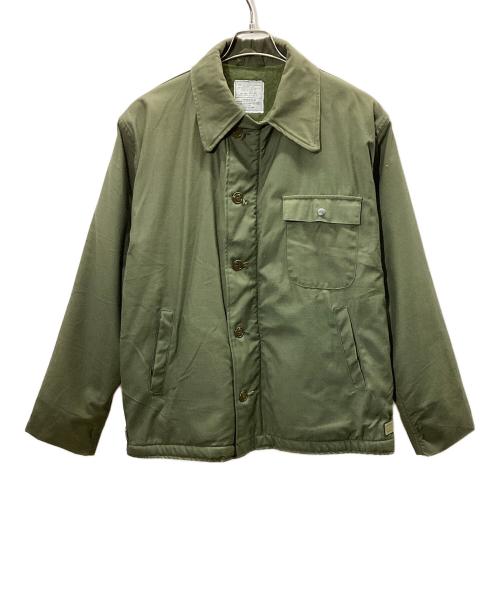 US ARMY（ユーエスアーミー）US ARMY (ユーエスアーミー) デッキジャケッ オリーブ サイズ:Lの古着・服飾アイテム