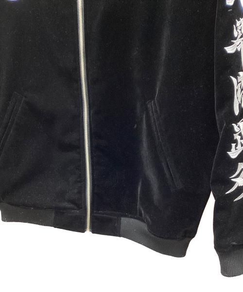 PUNK DRUNKERS（パンクドランカーズ）PUNK DRUNKERS (パンクドランカーズ) GreatMUTA (グレート・ムタ) グレート・ムタ スカジャン ブルー×ブラック サイズ:XLの古着・服飾アイテム