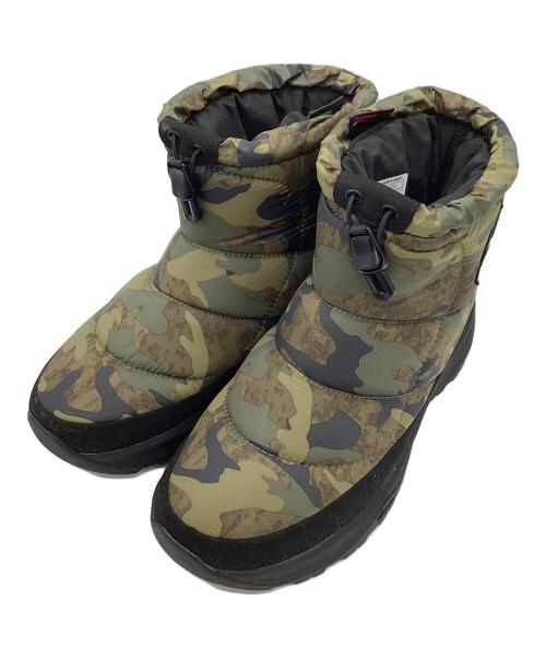 THE NORTH FACE（ザ ノース フェイス）THE NORTH FACE (ザ ノース フェイス) ヌプシ ブーティ ウォータープルーフ ロゴ ショート カーキ サイズ:26の古着・服飾アイテム