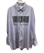 SHAREEFシャリーフ）の古着「長袖シャツ」｜ブルー