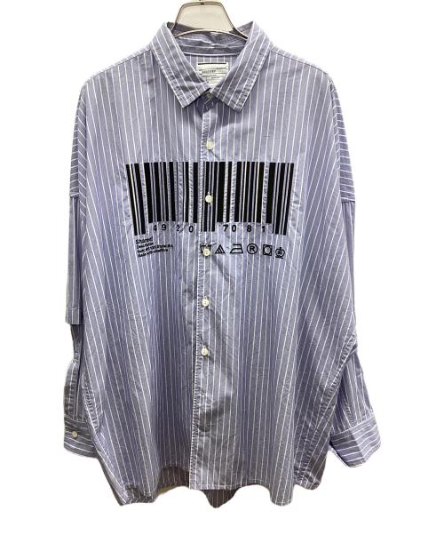 SHAREEF（シャリーフ）SHAREEF (シャリーフ) 長袖シャツ ブルー サイズ:1の古着・服飾アイテム