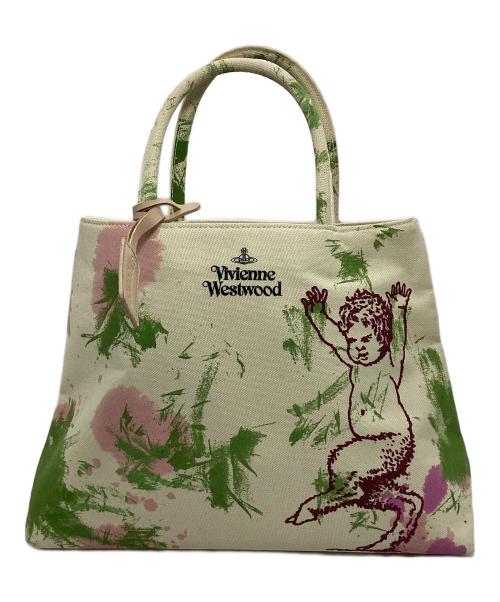 Vivienne Westwood（ヴィヴィアンウエストウッド）Vivienne Westwood (ヴィヴィアンウエストウッド) boudoir(ブドワール) トートバッグ サティア マルチカラーの古着・服飾アイテム