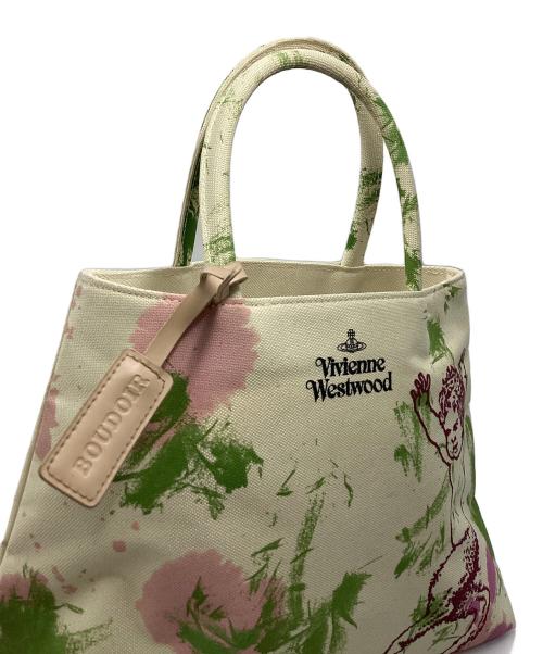 Vivienne Westwood（ヴィヴィアンウエストウッド）Vivienne Westwood (ヴィヴィアンウエストウッド) boudoir(ブドワール) トートバッグ サティア マルチカラーの古着・服飾アイテム